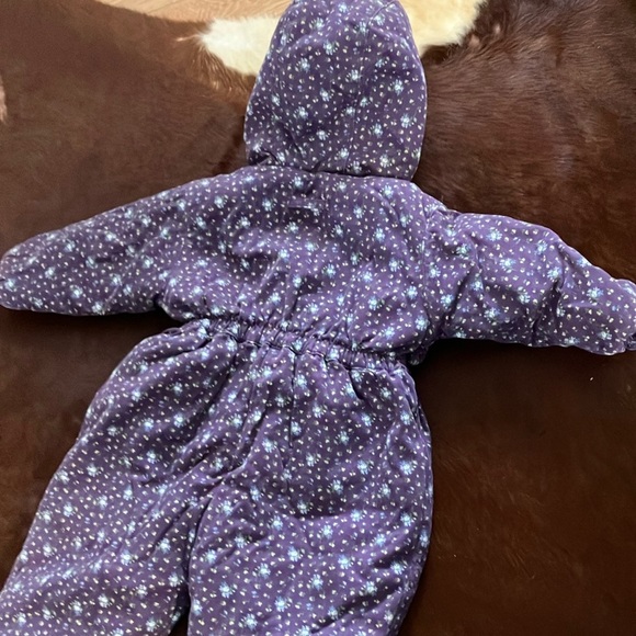 Baby Gap Floral flowers Footies One Piece with Hood - Picture 7 of 7